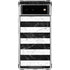 Black and White Striped Marble Google Pixel 6 Clear Case